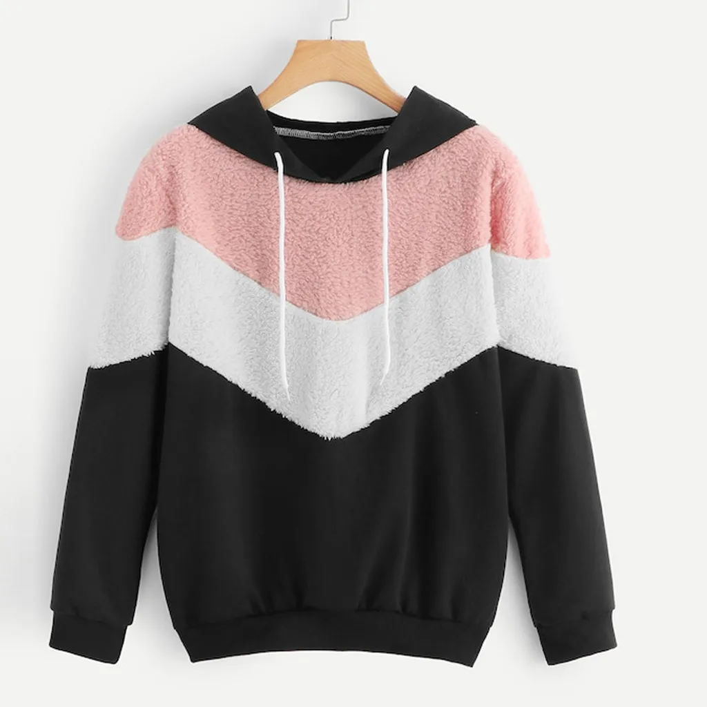 On sale 2019 autumn winter Fashion Women Fluffy Drawstring Long Sleeve Patchwork Sweatershirt Tops woman winter sweater
On sale 2019 autumn winter Fashion Women Fluffy Drawstring Long Sleeve Patchwork Sweatershirt Tops woman winter sweater