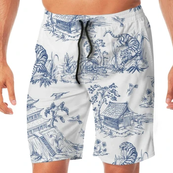 Summer Chinoiserie Tiger And Town Toile Men Novelty Gay Funny Lounge Pants Beachwear
Summer Chinoiserie Tiger And Town Toile Men Novelty Gay Funny Lounge Pants Beachwear
