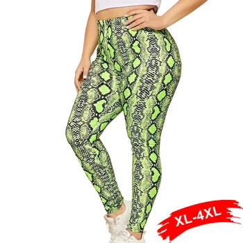 Plus Size Highstreet Snake Pattern Print Leggings Elasticity Legging 4Xl 5Xl Spring Slimming Fitness Pants For Women 
Plus Size Highstreet Snake Pattern Print Leggings Elasticity Legging 4Xl 5Xl Spring Slimming Fitness Pants For Women