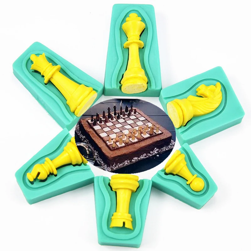 1set Chess Silicone molds fondant molds Cake Decorating Tools fondant Mold Crafts Fondant Cake Mold Kitchen Baking Accessories
1set Chess Silicone molds fondant molds Cake Decorating Tools fondant Mold Crafts Fondant Cake Mold Kitchen Baking Accessories