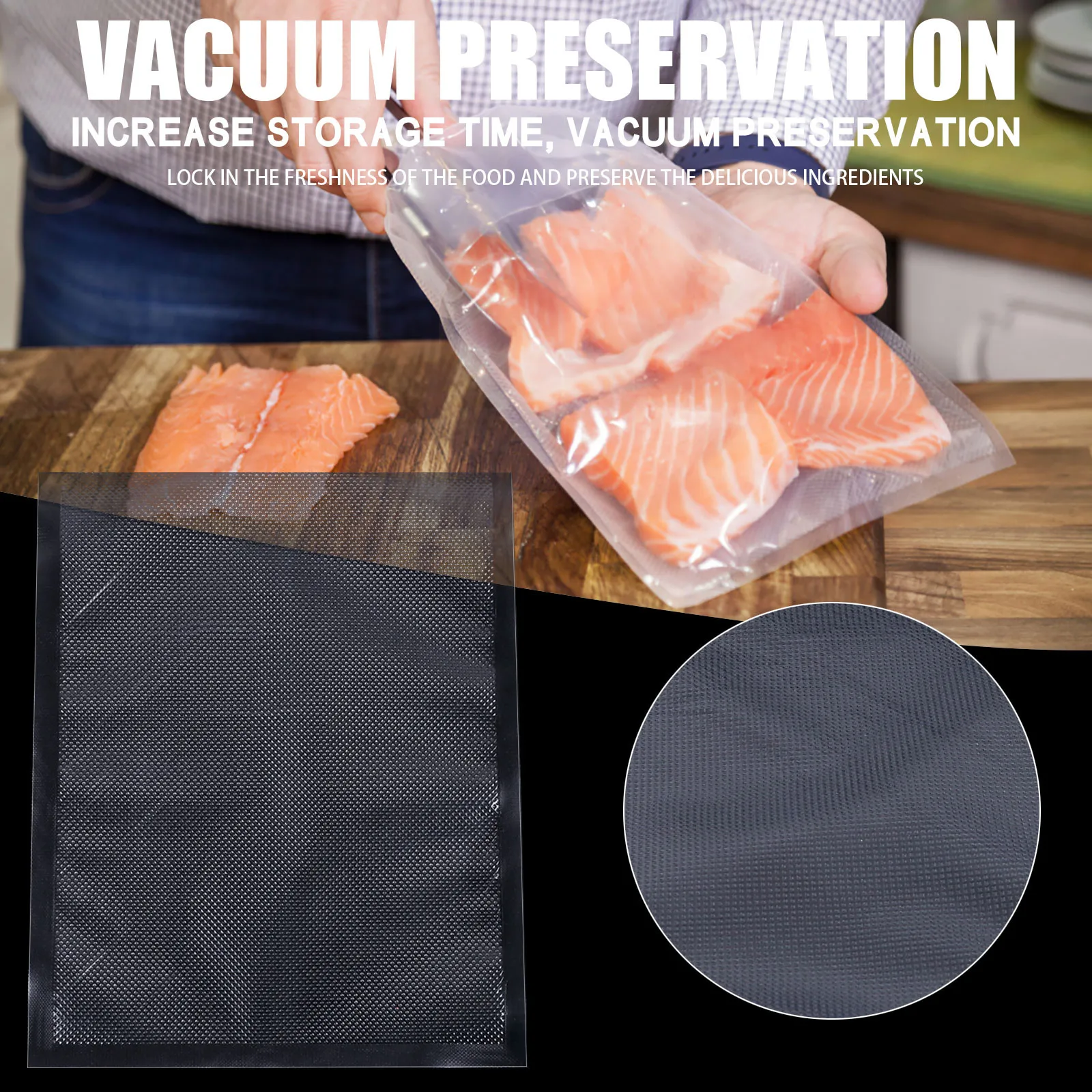 44Pcs Vacuum Compression Film Has A Unique Multilayer Structure For Packaging Food 20*25cm | Дом и сад
