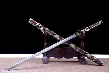 straight Camouflage tactics Katana Broadsword Sword Temper Spring steel Blade knife-edge Sabre
straight Camouflage tactics Katana Broadsword Sword Temper Spring steel Blade knife-edge Sabre
