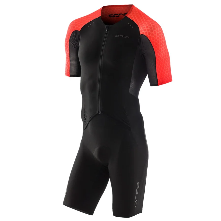 

Triathlon Orca Suit Men's Short Sleeve Cycling Jersey Sets Skinsuit Jumpsuit Maillot Cycling Roupa De Ciclismo Conjunto Bretelle