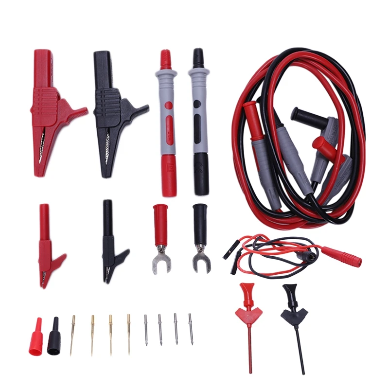 P1300D Replaceable Multimeter Probe Test Hook Test Lead Kits 4Mm Banana Plug Alligator Clip Test Stick
P1300D Replaceable Multimeter Probe Test Hook Test Lead Kits 4Mm Banana Plug Alligator Clip Test Stick