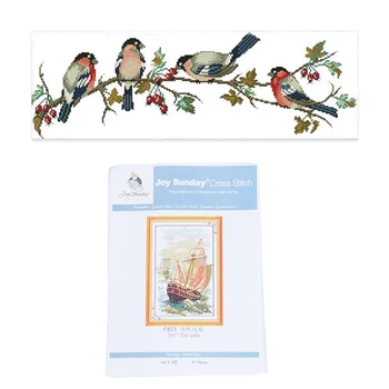 2 Set Diy Handmade Needlework Cross Stitch Set Embroidery Kit 11Ct Cross-Stitching Home Decoration - Bullfinches Pattern 68 x 25 
2 Set Diy Handmade Needlework Cross Stitch Set Embroidery Kit 11Ct Cross-Stitching Home Decoration - Bullfinches Pattern 68 x 25
