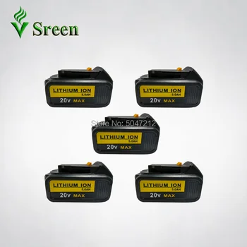 5PCS 5000mAh Li Ion Power Tool Rechargeable Battery Replacement for DEWALT 18V DCB180 DCB181 DCB182 DCB200 DCB201 DCB203 DCB204
5PCS 5000mAh Li Ion Power Tool Rechargeable Battery Replacement for DEWALT 18V DCB180 DCB181 DCB182 DCB200 DCB201 DCB203 DCB204