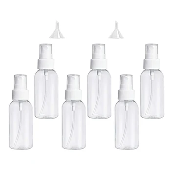 6pcs 50ml Transparent Empty Plastic Mini Spray Bottles with 2pcs Funnel Set Cosmetic Sample Containers
6pcs 50ml Transparent Empty Plastic Mini Spray Bottles with 2pcs Funnel Set Cosmetic Sample Containers