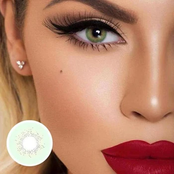 2 pcs/1 Pair Colored Contact Lens Yearly Color Crazy Lenses For Eyes Soft Lens Aurora Light Green
2 pcs/1 Pair Colored Contact Lens Yearly Color Crazy Lenses For Eyes Soft Lens Aurora Light Green