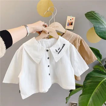 WLG Kids Boutique Clothes Girls White Khaki Letter Embroidery Shirts Spring Fashion Tops Baby Girl All Match Clothes for 1-6T
WLG Kids Boutique Clothes Girls White Khaki Letter Embroidery Shirts Spring Fashion Tops Baby Girl All Match Clothes for 1-6T
