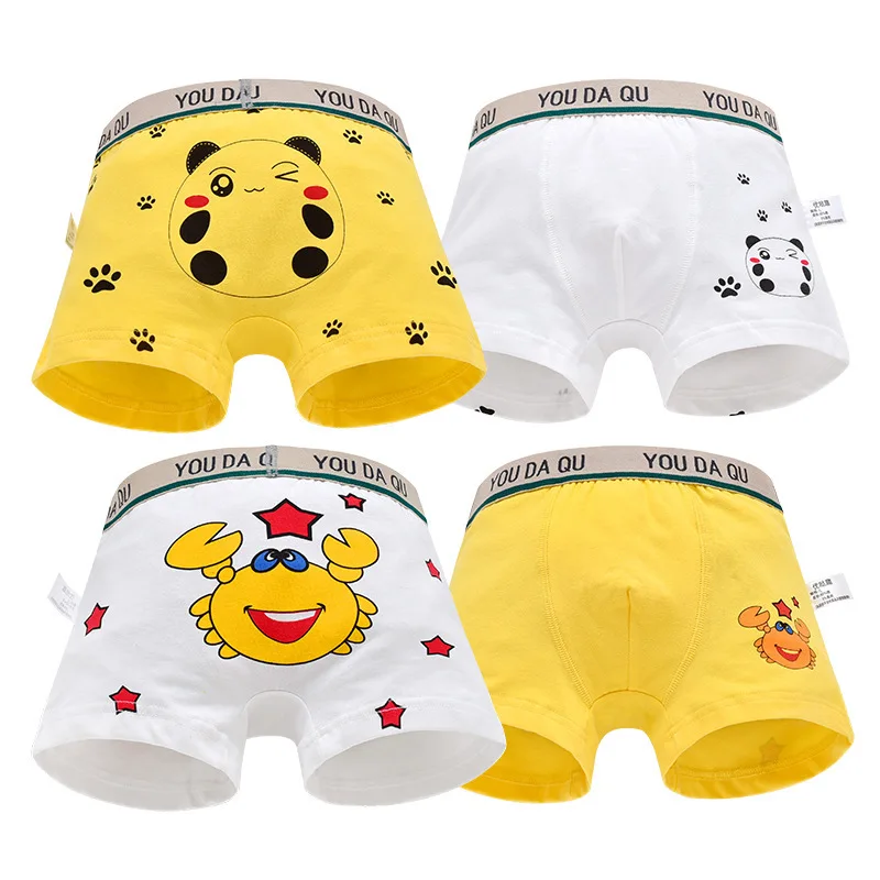 4pcs/lot 2019 Kids Cotton Underwears Boys Girls Cute Cartoon Printed Panda Bear Boxers Briefs Children Panties For 2-12Y 
4pcs/lot 2019 Kids Cotton Underwears Boys Girls Cute Cartoon Printed Panda Bear Boxers Briefs Children Panties For 2-12Y