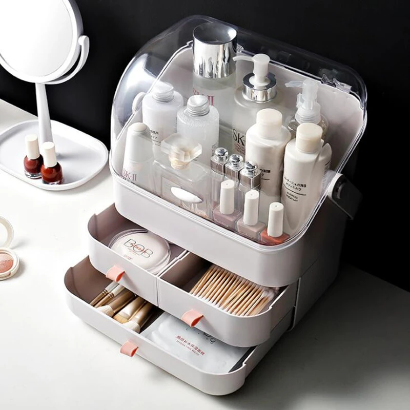 CTREE Transparent Makeup Storage Box Portable Cosmetic Organizer Large Make Up Container Bathroom Storage Case Desktop CNS50
CTREE Transparent Makeup Storage Box Portable Cosmetic Organizer Large Make Up Container Bathroom Storage Case Desktop CNS50