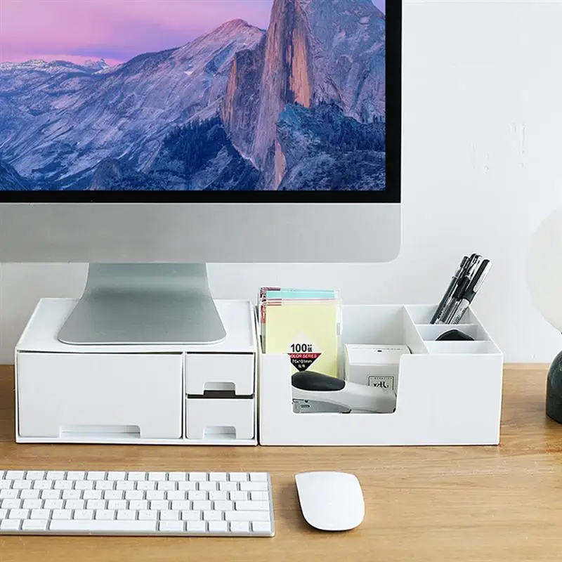 Multi-function Monitor Stand Riser Desktop Holder Bracket with Drawer Storage Box Organizer for Home Office Laptop PC
Multi-function Monitor Stand Riser Desktop Holder Bracket with Drawer Storage Box Organizer for Home Office Laptop PC