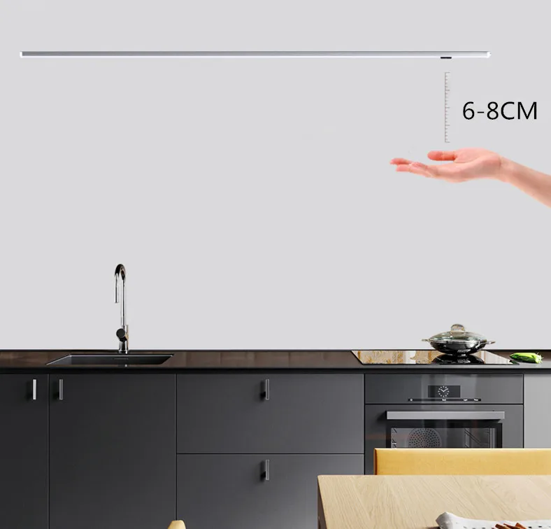 LED Bedroom Cabinet Closet Hand Waving Detection Motion Sensor LED Lamp 30/50cm Hand Scan Kitchen Bar Light 220V To DC 12V
LED Bedroom Cabinet Closet Hand Waving Detection Motion Sensor LED Lamp 30/50cm Hand Scan Kitchen Bar Light 220V To DC 12V