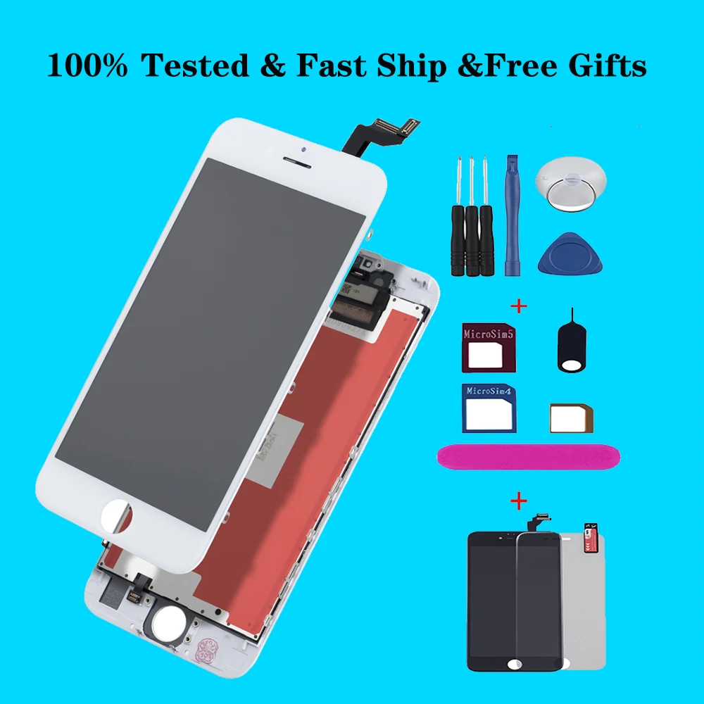 AAA+ ips Lcd screen for iPhone 6s display Replacement cell phone screem Module for iPhone 6 LCD OEM ecran with tools + TPU Case 
AAA+ ips Lcd screen for iPhone 6s display Replacement cell phone screem Module for iPhone 6 LCD OEM ecran with tools + TPU Case