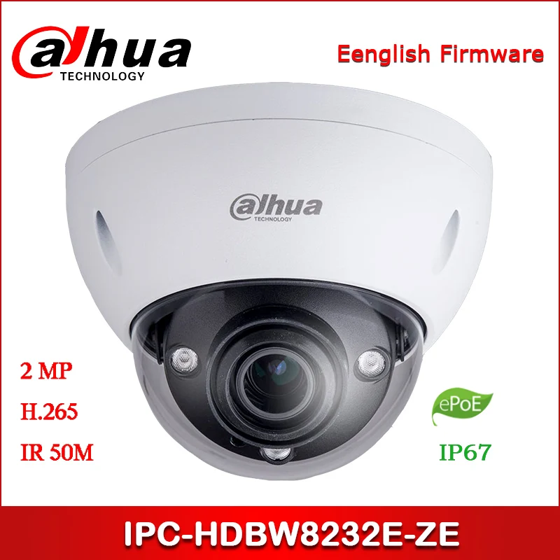 Dahua IP камера 2MP IPC-HDBW8232E-ZE 4 1 мм ~ 16 зум-объектив Starlight ИК купольная сетевая с камерой