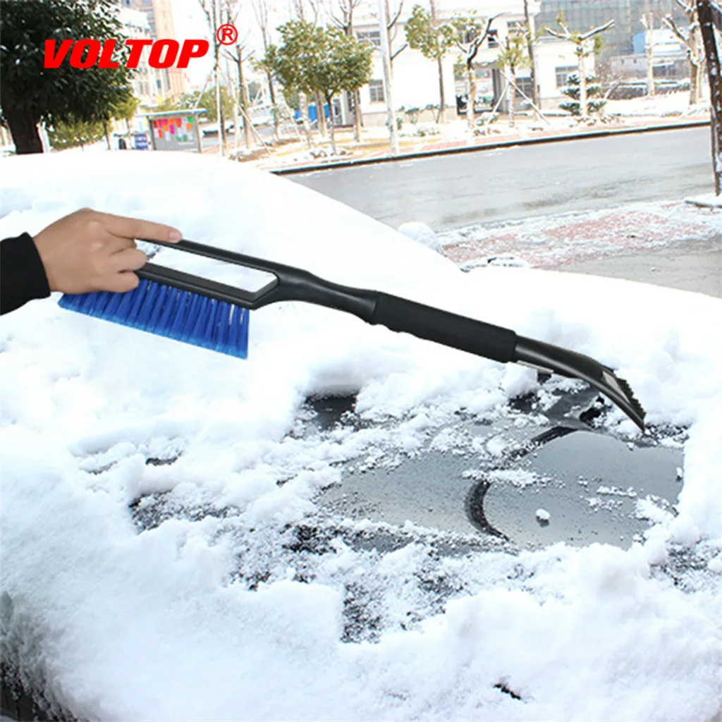 

2in1 Ice Scraper with Brush for Car Wash Accessories Windshield Snow Remove Frost Broom Cleaner