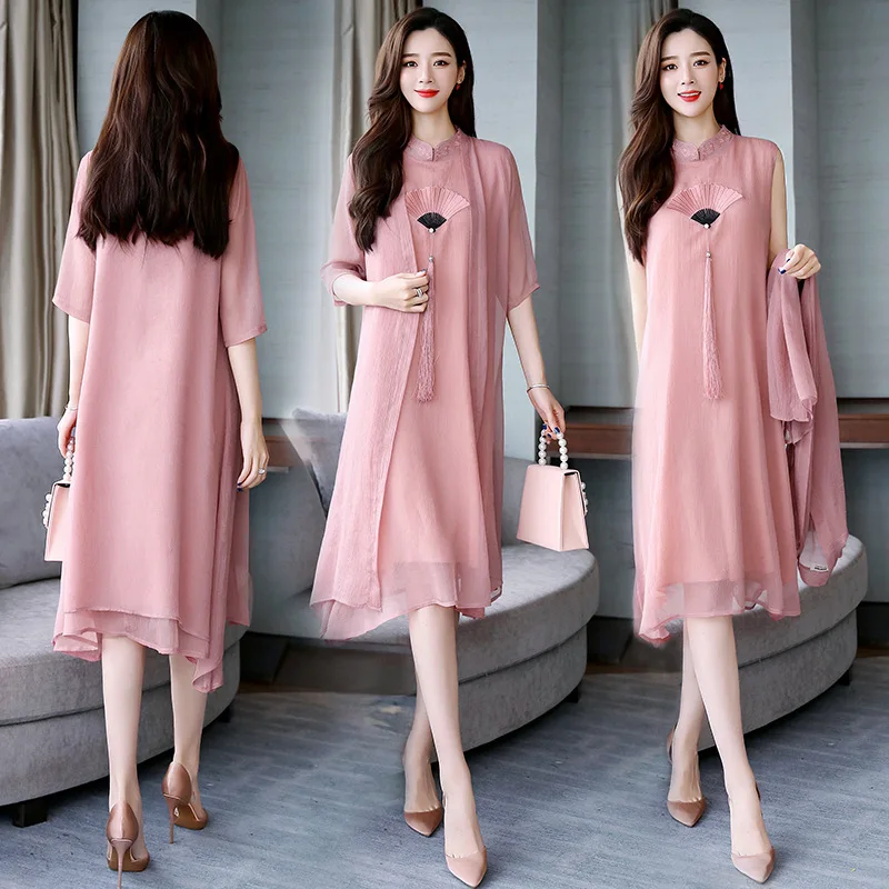 2019 Spring Fashion National Wind Simple Embroidered Mid-length Tassels Suit Dress
2019 Spring Fashion National Wind Simple Embroidered Mid-length Tassels Suit Dress