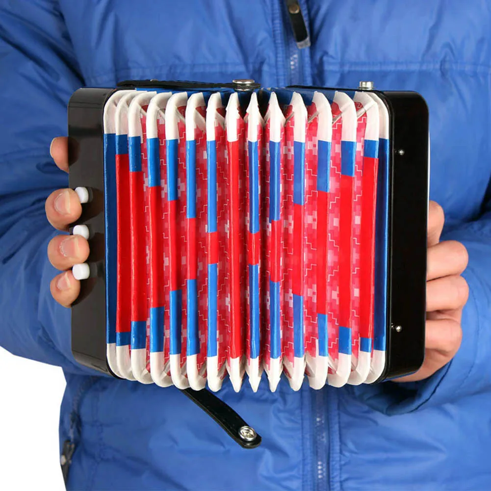 Mini Toy Accordion 7 Keys 3 Buttons Keyboard Educational Practice Toys Musical Instrument for Kids Children Present Gift
Mini Toy Accordion 7 Keys 3 Buttons Keyboard Educational Practice Toys Musical Instrument for Kids Children Present Gift