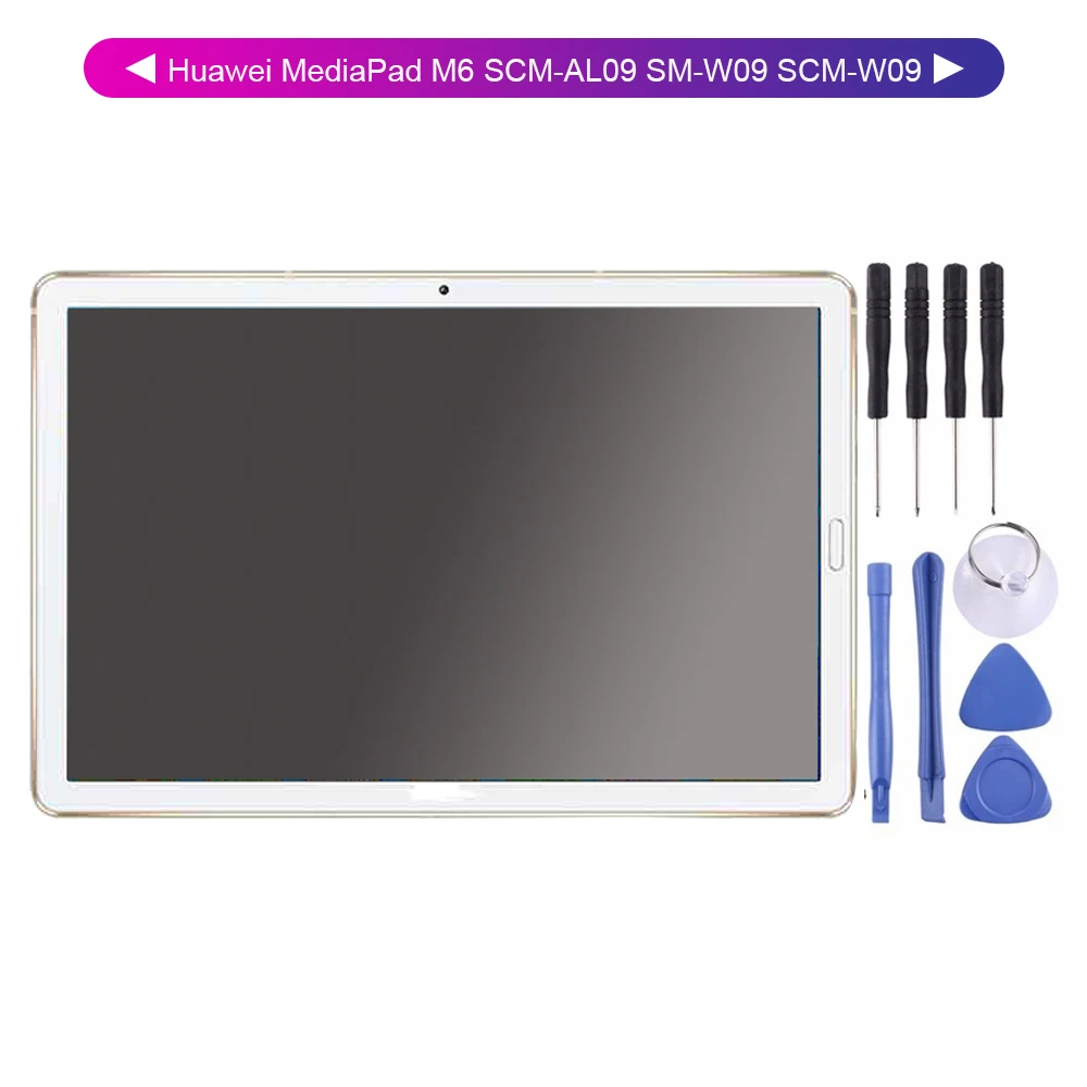 10.8 Inch For Huawei MediaPad M6 SCM-AL09 SM-W09 SCM-W09 LCD Display Touch Screen Digitizer Assembly + Free Tools
10.8 Inch For Huawei MediaPad M6 SCM-AL09 SM-W09 SCM-W09 LCD Display Touch Screen Digitizer Assembly + Free Tools