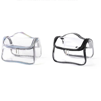 Clear Makeup Bags Waterproof Clear PVC with Zipper Handle Portable Travel Luggage Organization Womens Toiletry Bag
Clear Makeup Bags Waterproof Clear PVC with Zipper Handle Portable Travel Luggage Organization Womens Toiletry Bag