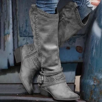 Nu Black Sue Openwork Knee High Boots Women Pointy Toe Buckle Strap Heels Winter Long Boots Flats Knight Boots Botas
Nu Black Sue Openwork Knee High Boots Women Pointy Toe Buckle Strap Heels Winter Long Boots Flats Knight Boots Botas