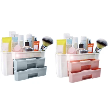 Cosmetic Storage Box Storage with Drawers Desk Jewelry for Bathroom Saving Space Perfect Vanity Gifts for Her
Cosmetic Storage Box Storage with Drawers Desk Jewelry for Bathroom Saving Space Perfect Vanity Gifts for Her