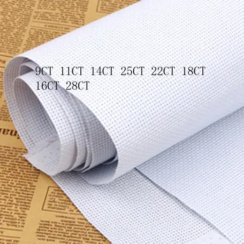 Aida cloth 9ct 14ct 18ct 28ct 22ct 25ct cross stitch fabric canvas small grid white stitching embroidery craft
Aida cloth 9ct 14ct 18ct 28ct 22ct 25ct cross stitch fabric canvas small grid white stitching embroidery craft