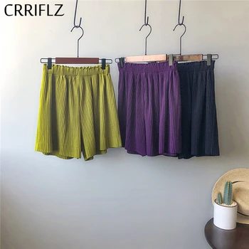 Summer Elastic Waist Pleated Short Women Casual Loose Solid Short 2020 New CRRIFLZ 
Summer Elastic Waist Pleated Short Women Casual Loose Solid Short 2020 New CRRIFLZ