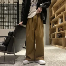 Wide Leg Pants Mens Clothing Drop Feeling Autumn Solid Color Loose Straight Neutral Casual New College Streets Korean Fashion
Wide Leg Pants Mens Clothing Drop Feeling Autumn Solid Color Loose Straight Neutral Casual New College Streets Korean Fashion