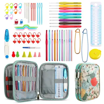 New Arrival Aluminium Crochet Hooks Knit Colorful Crochet Needle Set Sweater Knitting Needles Set DIY Clothes Scarf with Bag
New Arrival Aluminium Crochet Hooks Knit Colorful Crochet Needle Set Sweater Knitting Needles Set DIY Clothes Scarf with Bag
