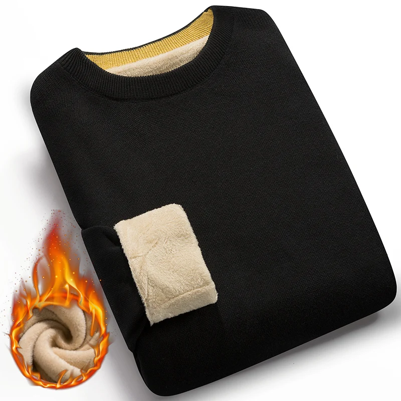 Winter Men Sweater Plus Velvet 2020 New Arrival Thick Keep Warm Slim Male Knitted Pullover Sweater Teenage Boys Hot sale M56
Winter Men Sweater Plus Velvet 2020 New Arrival Thick Keep Warm Slim Male Knitted Pullover Sweater Teenage Boys Hot sale M56