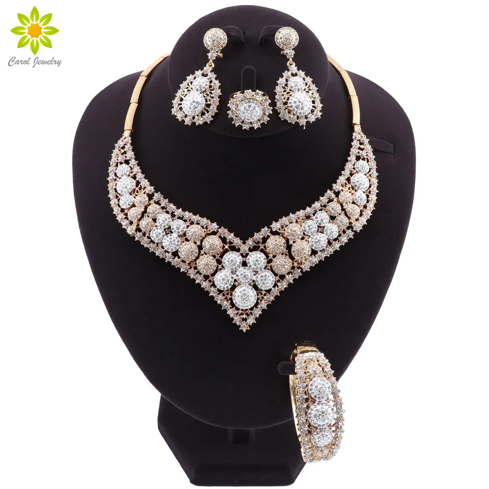 African Jewelry Set Charm Birthday Gift Fashion Jewelry Dubai Wedding Jewelry Sets for Bride Necklace Bracelet Earrings Ring Set
African Jewelry Set Charm Birthday Gift Fashion Jewelry Dubai Wedding Jewelry Sets for Bride Necklace Bracelet Earrings Ring Set