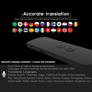 Smart Translation Intelligent Translator Smart Language Translator T6 Easy Trans Instant Voice Speech BT 30 Languages+AP
Smart Translation Intelligent Translator Smart Language Translator T6 Easy Trans Instant Voice Speech BT 30 Languages+AP