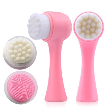 Facial Cleansing Tool Manual Face Clean Soft Brush Deep Clean Silicone Double-Sided Massage Brush Cleaner Beauty Tools
Facial Cleansing Tool Manual Face Clean Soft Brush Deep Clean Silicone Double-Sided Massage Brush Cleaner Beauty Tools