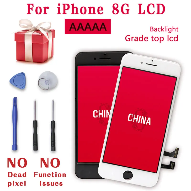 AAAAA 3D сенсорный экран ЖК дисплей для iPhone 8 Plus сборка дигитайзер Замена 6 без битых