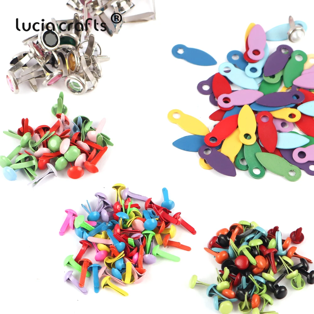 Lucia Crafts Mixed 100 pcs Multicolor Metal Studs Embellishment Fastener Brads Metal Studs Crafts DIY Spikes G0725
Lucia Crafts Mixed 100 pcs Multicolor Metal Studs Embellishment Fastener Brads Metal Studs Crafts DIY Spikes G0725