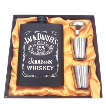 New 8oz All black paint Whisky Flagon Laser 304 Stainless steel alcohol Funnel Jack Hip Flask Black Gift Box Set 
New 8oz All black paint Whisky Flagon Laser 304 Stainless steel alcohol Funnel Jack Hip Flask Black Gift Box Set
