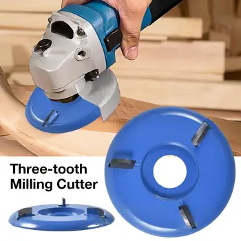 22MM Root Wooden Carving Disc Three-tooth Arc Type Blade Flat Cutter Grinding Milling Cutter Tool Angle Grinder Attachment
22MM Root Wooden Carving Disc Three-tooth Arc Type Blade Flat Cutter Grinding Milling Cutter Tool Angle Grinder Attachment