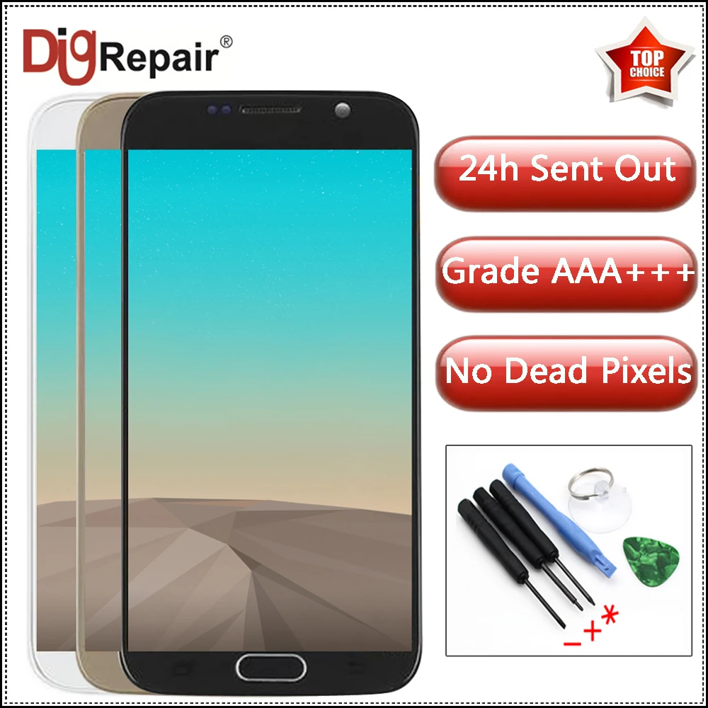 AAA For SAMSUNG GALAXY S6 G920 G920F LCD Display Touch Screen Digitizer Replacement with Frame For Samsung S6 Display g920f lcd
AAA For SAMSUNG GALAXY S6 G920 G920F LCD Display Touch Screen Digitizer Replacement with Frame For Samsung S6 Display g920f lcd