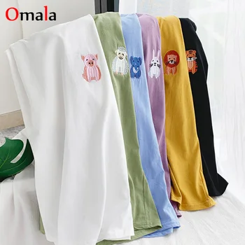 2020 summer cartoon embroidery Tee Shirt korean Kawaii T Shirt Women Funny Short Sleeve T-Shirts harajuku white Black Top Female
2020 summer cartoon embroidery Tee Shirt korean Kawaii T Shirt Women Funny Short Sleeve T-Shirts harajuku white Black Top Female