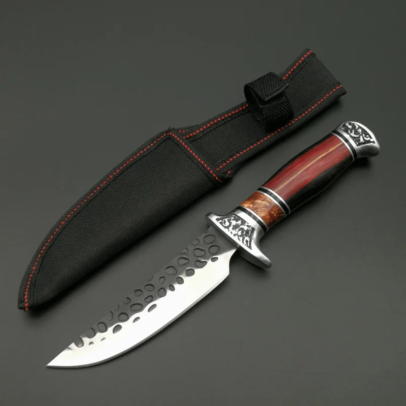 ToughKeng Outdoors Survival Knife Handmade Forging 5Cr13Mov Steel Blade Wood Handle Camping Fixed Blade Knife
ToughKeng Outdoors Survival Knife Handmade Forging 5Cr13Mov Steel Blade Wood Handle Camping Fixed Blade Knife