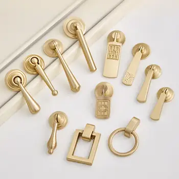 Brass cabinet door handle kitchen door new Chinese style luxury extravagant copper Nordic gold cabinet modern minimalist drawer
Brass cabinet door handle kitchen door new Chinese style luxury extravagant copper Nordic gold cabinet modern minimalist drawer