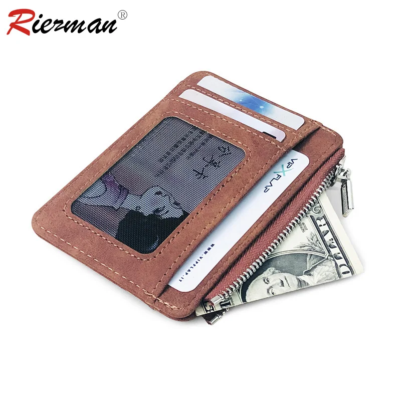 RIEZMAN New Men's Card Short Wallet Retro Matte Leather Fabric Multi-Card Card Holder Zipper Money Bag Transparent Coin Purse
RIEZMAN New Men's Card Short Wallet Retro Matte Leather Fabric Multi-Card Card Holder Zipper Money Bag Transparent Coin Purse
