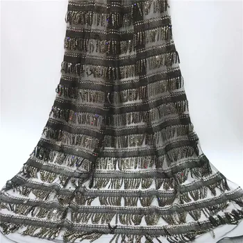 New coming black tulle lace party French net lace fabric with sequins for lady dress JNZ368 (5yards/lot)
New coming black tulle lace party French net lace fabric with sequins for lady dress JNZ368 (5yards/lot)