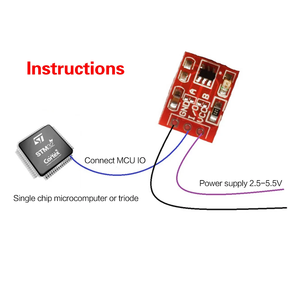 10Pcs TTP223 Touch Key Switch Module Touch Button Capacitive Switches Self-Locking/No-Locking Capacitive Touch Switches
10Pcs TTP223 Touch Key Switch Module Touch Button Capacitive Switches Self-Locking/No-Locking Capacitive Touch Switches