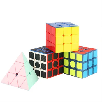 

Game Dedicated Decompression Intelligence Cube Children Third order Noctilucent Pyramid Shape Magic Cube Kid Stress Reliever Toy