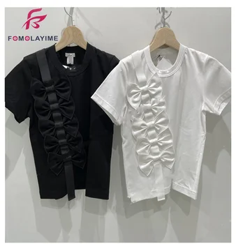 Summer Tops 2020 New Women Fashion Casual Bow Tie Loose Short Sleeve Cotton T-shirts
Summer Tops 2020 New Women Fashion Casual Bow Tie Loose Short Sleeve Cotton T-shirts
