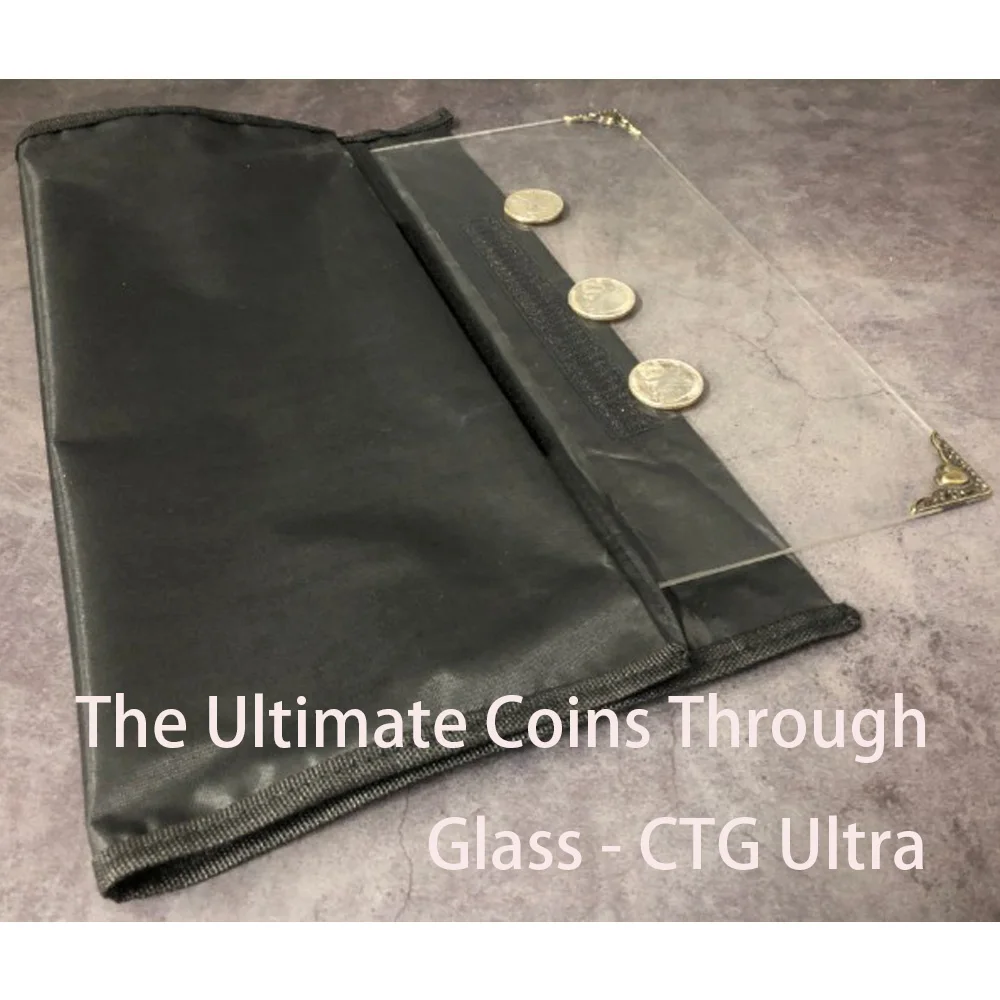 

The Ultimate Coins Through Glass - CTG Ultra Magic Tricks Visual Coin Penetration Magia Close Up Illusion Gimmick Prop Mentalism