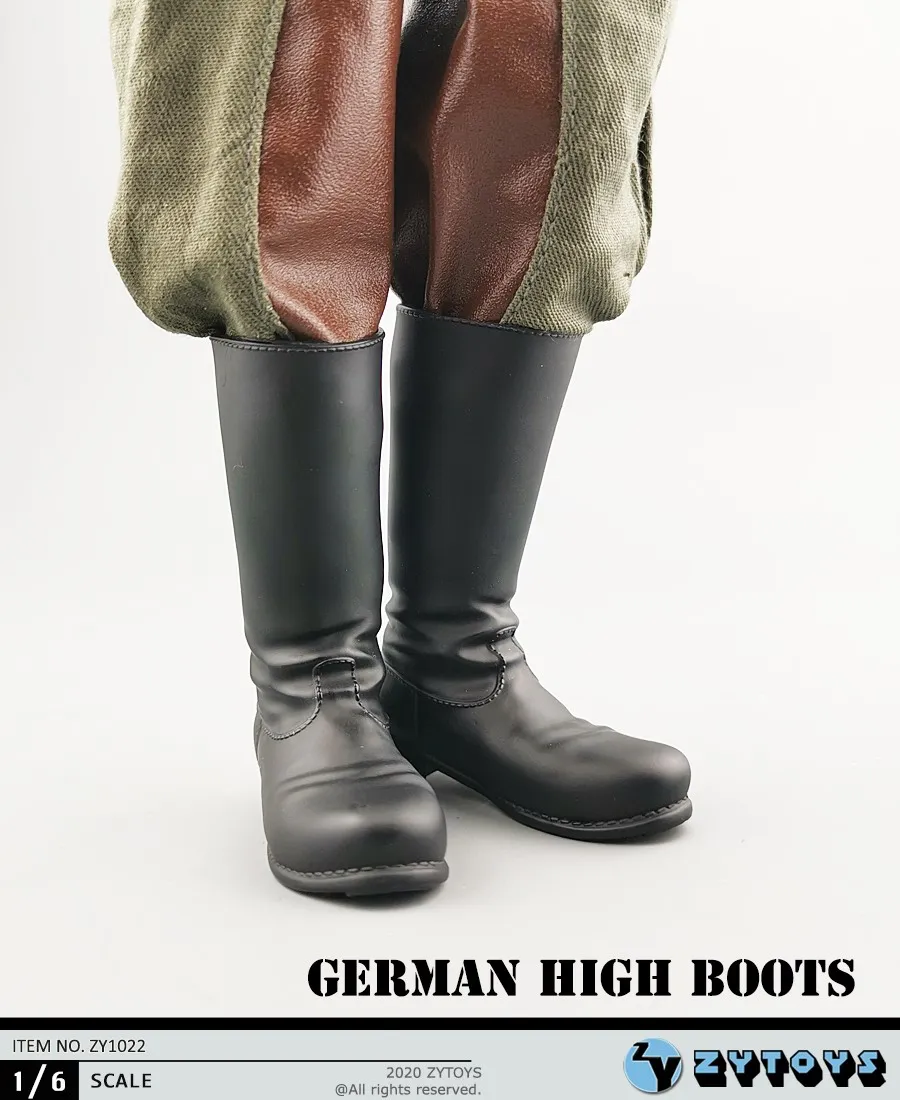 Details about   1/6th War Correspondent Black High Boots Marcus Shoes Model for 12" Action Doll 