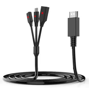 3 In 1 Data Cable Multi-function Durable Charging Cable Power Adapter With Independent LED Indicator For Switch Pro Handle
3 In 1 Data Cable Multi-function Durable Charging Cable Power Adapter With Independent LED Indicator For Switch Pro Handle